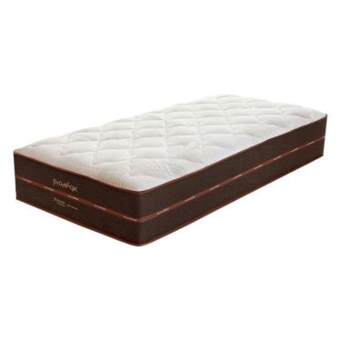 Imagem de Colchão Solteiro Diamante Mola Ensacada (34x88x188) Bege e Marrom