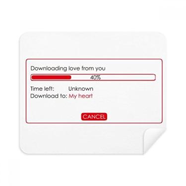 Imagem de Programmer Download Your Love Pano de limpeza Limpador de tela 2 peças de tecido de camurça