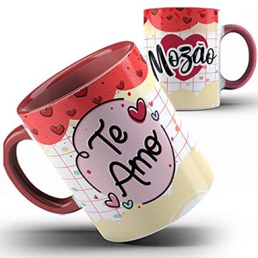 Imagem de Caneca vermelha xícara Te amo mozão