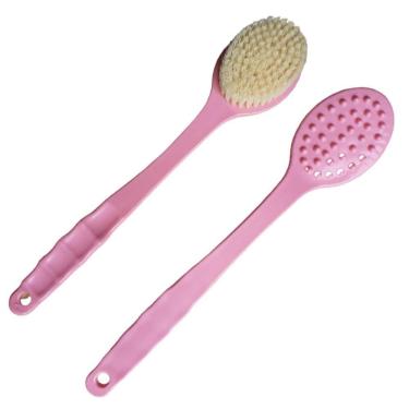 Imagem de 1 Escova De Banho P/ Lavar Costas Macia Massageadora 35x7cm