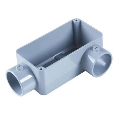 Imagem de Condulete fixo 2.1/2" tipo "LL" - com tampa / rosca BSP / com pintura eletrostática a pó Tramontina