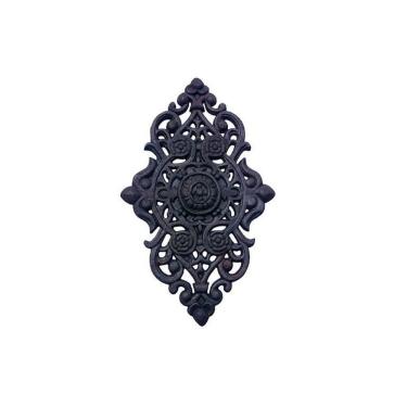 Imagem de Florão Grande Ornamento em Ferro Fundido Decoração 57x38cm