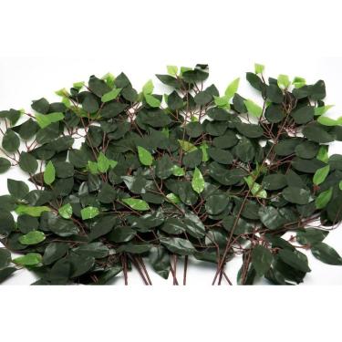 Imagem de Kit 60 Galhos Folha Decorativa Artificial Muro Inglês Ficus