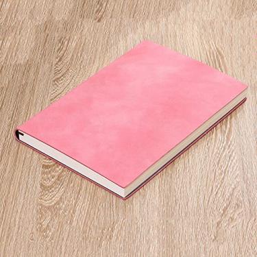 Imagem de A5 Capa de Couro Macio Bloco de Notas Planejador Bonito Agenda Semana Planejador Viajantes Caderno Simples Estudante Suprimentos Escolares, Rosa, 1 peça