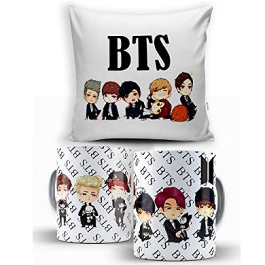 Imagem de KIT BTS Chibi Almofada + Caneca Chibi BTS