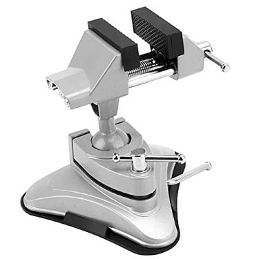 Imagem de JOIKIT Mini Table Suction Vise, 2-3/4 Inch Jaw Portable Vacuum Base Vise Hobby Bench Vise Clamp with 360° Swiveling Head for DIY, Modelling, Soldering and Crafting