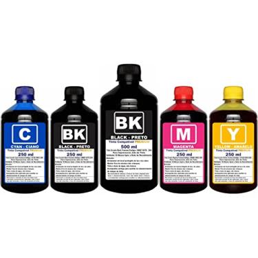 Imagem de AUTHENTIC INK Kit de Recarga de Tinta 1.5 Litro Para Impressoras EPSON L3250 L3210 L3150 L3110 L1250 L5190 544 - Preto