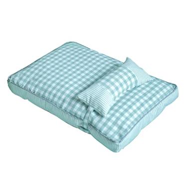 Imagem de Camas de cachorro camas macias para animais de estimação cama de gato lavável para cães e gatos grandes médios pequenos tapetes de cachorro para dormir com capa lavável removível, azul, P