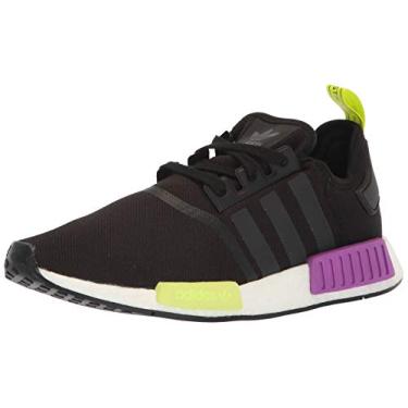 Imagem de Tênis masculino Adidas Originals NMD_R1, Preto/roxo choque, 12