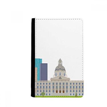 Imagem de Porta-passaporte de desenho animado para marco do Canadá e edifícios da cidade Notecase Burse capa carteira porta-cartão, Multicolor