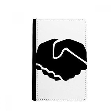 Imagem de Porta-passaporte com estampa de contorno de gestos Notecase Burse capa carteira porta-cartões, Multicolor
