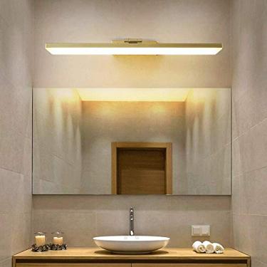 Imagem de Luz LED para espelho de banheiro, lâmpada de vaidade impermeável de 8W, luminária de parede frontal com espelho antiembaçamento, arandela de parede giratória de 180° para armário de espelho, banheiro, penteadeira