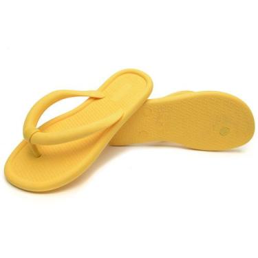 Imagem de Chinelo Nuvem Feminino Amarelo Flip Flop Ortopédico - Torrenezzi