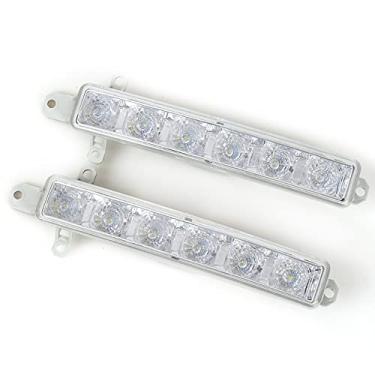 Imagem de JESYMBX Para Citroen C1 2006-2017 C3 2015-2019 Luzes LED Diurnas Para-choque dianteiro Luz de neblina Estilo de carro