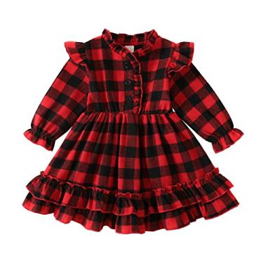 Vestido de princesa para bebês recém-nascidos, primavera, verão, estampado,  tule, babados, sem mangas, para meninas pequenas (rosa, 0 a 3 meses) :  .com.br: Moda