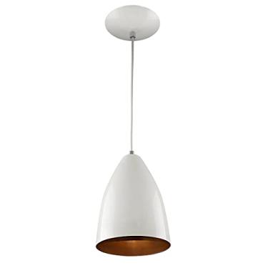 Imagem de Pendente Vegas Premium Gourmet em Aluminio Branco/Cobre