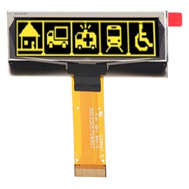 Imagem de Módulo de Exibição de Diodo Emissor de Luz Orgânico Módulo de Tela SPI IIC de 2,23 Polegadas Módulo de Tela de 24 Pinos Resolução de 123 X 32 SSD1305 Cristal Líquido (Amarelo)