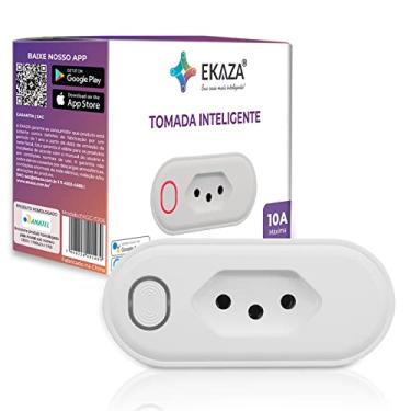 Imagem de EKAZA TOMADA INTELIGENTE 10A, WI-FI, COMPATIVEL COM GOOGLE ASSISTENTE E ALEXA – T206