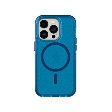 Imagem de Tech21 Capa protetora para iPhone 14 Pro Evo Check compatível com MagSafe® – absorção de choque e fina com proteção multiqueda FlexShock de 4,8 m e botões extras