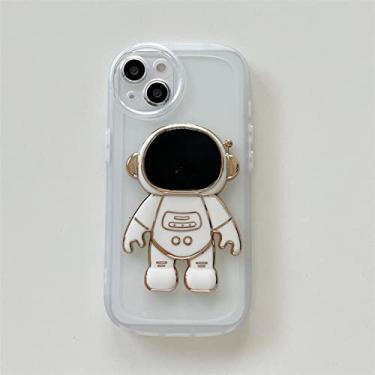 Imagem de Capa de telefone dobrável para astronauta em placas para Samsung Galaxy A73 A53 A33 A23 A13 A03 A03S A02S Capa transparente de silicone macio, astronauta branco, para Galaxy A72 5G