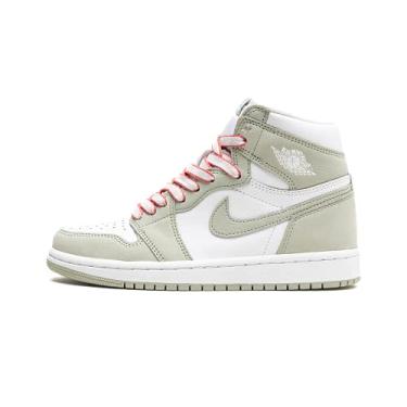 Imagem de Nike T nis de basquete feminino, Seafoam/Laranja de cura - Branco, 11.5