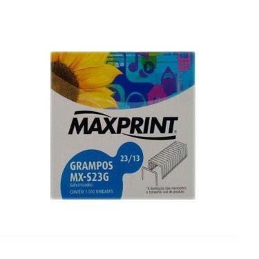 Imagem de Grampos Galvanizado 23/13 Maxprint - Caixa Com 1000 Unidades