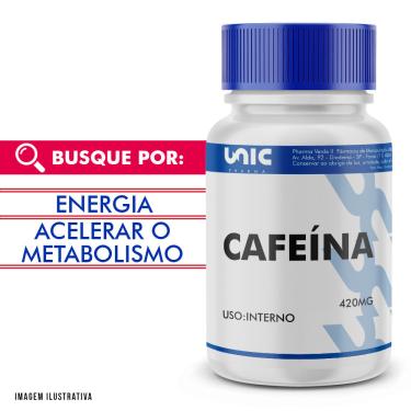 Imagem de Cafeína 420mg 30 Cápsulas