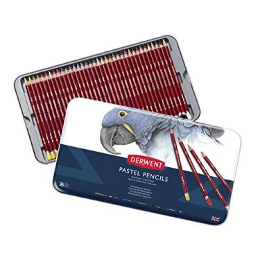 Imagem de Derwent, Lápis de Cor Pastel 36 Cores Estojo Lata, 700307
