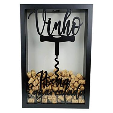 Imagem de Quadro Porta Rolhas - Poesia Engarrafada - 250 Rolhas 35 x 52