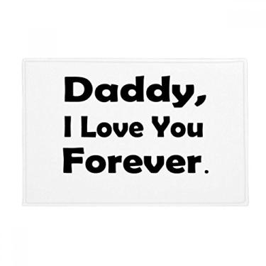 Imagem de DIYthinker Tapete para porta de banheiro com citação Love You Dad Festival Tapete antiderrapante