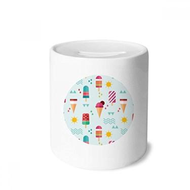 Imagem de DIYthinker Sun Mountain River picolé doce sorvete caixa para dinheiro caixa de cerâmica porta-moedas presente