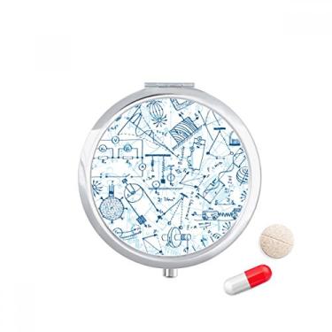 Imagem de Blue Physical Eletromagnético Mechanics Caixa de armazenamento de medicamentos, caixa de armazenamento