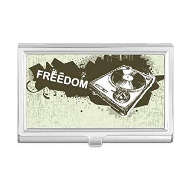 Imagem de Graffiti Street Hip-Hop City Phonograph Porta-cartões de visita Carteira de bolso