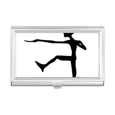 Imagem de Universo Alienígena Monstro Pulando Alienígena Porta-cartão de visita Carteira de bolso