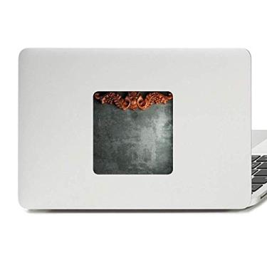 Imagem de Adesivo cinza de cimento mogno padrão vinil paster laptop decoração PC