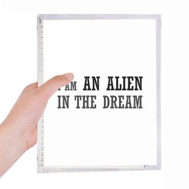 Imagem de Caderno I Am An Alien In The Dream com folhas soltas e diário recarregável, papelaria