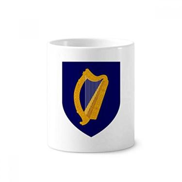 Imagem de Porta-canetas com emblema nacional da Irlanda Europa com suporte de cerâmica