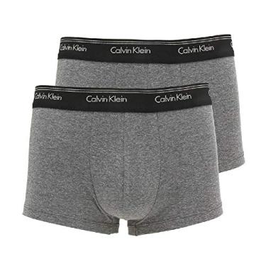 Imagem de Kit com 2 Cuecas Boxer Low Rise Trunk Cotton Calvin Klein C1102 (Grafite, M)