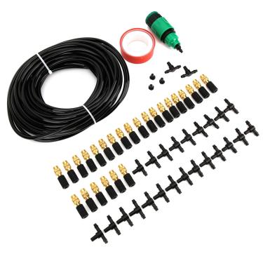 Imagem de 01 Kit de irrigação, de irrigação de jardim ajustável, individualmente, longa vida útil, agricultura para irrigação por gotejamento, jardim de irrigação e atomização