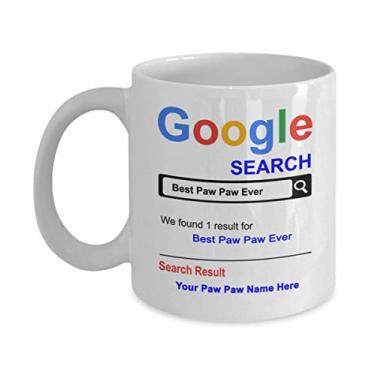 Imagem de Caneca de pata personalizada – Caneca de café para o vovô – Caneca de café de pata pata dos netos – Caneca PawPaw para avô – Caneca de café de 325 ml