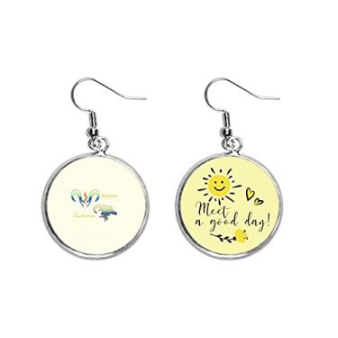 Imagem de Brinco de flor de sol Taurus Capricórnio Constelação Brincos Joias Moda