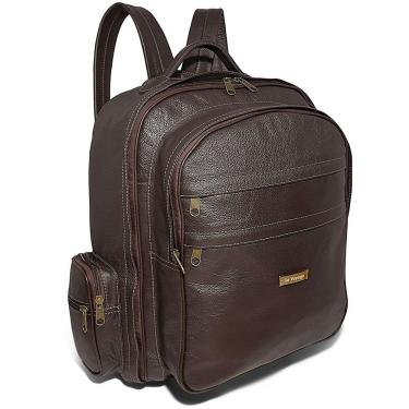 Imagem de Mochila De Couro Masculina Para Viagem Tamanho Extra Grande - Le Voyage