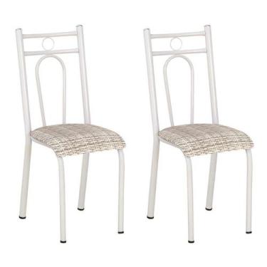 Imagem de Conjunto 2 Cadeiras Hanumam Branco E Rattan - Artefamol