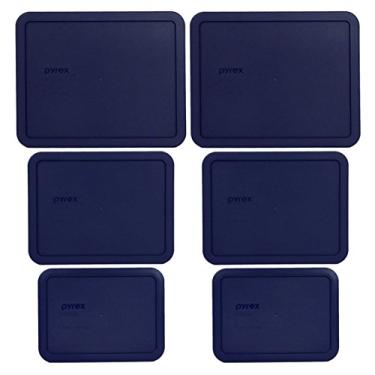 Imagem de Pyrex 7212-PC (2) 1104628 11 Cup & 7211-PC (2) 1113820 6 Cup & 7210-PC (2) 1113816 3 Cup Blue Lid (6-Pack)