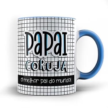 Imagem de Caneca xicara Papai Coruja melhor pai do mundo 23 (Azul)