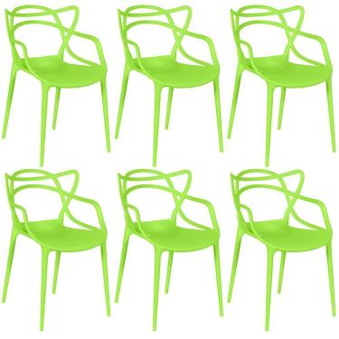 Imagem de Kit 6 Cadeiras Allegra - Verde