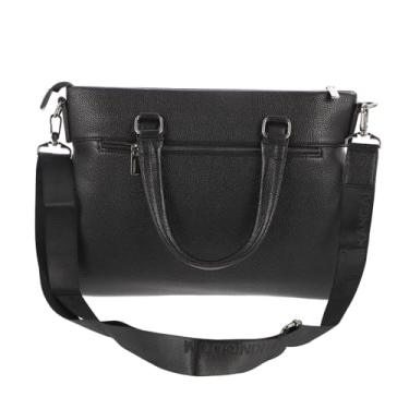 Imagem de pasta bolsa de ombro masculina mochila para notebook bolsa preta sacos de armazenamento saco de armazenamento maleta de viagem de negócios caderno Bolsas de ombro bolsa de negócios