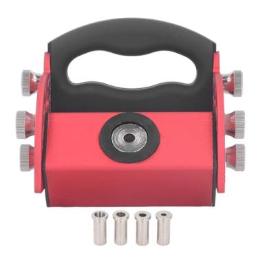 Imagem de Kit de Gabarito para Furo de Bolso, Kit de Parafusos de Marcenaria, Guias de Carpintaria Ajustáveis, Ferramenta de ângulo de Articulação, Kit de Localização de Perfuração