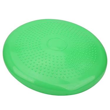 Imagem de Disco de equilíbrio inflável engrossado yoga almofada inflável massagem equilíbrios almofada durável exercício equilíbrio almofada engrossado ginásio esportes fitness yoga(diameter 34-Verde)