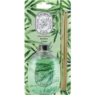 Imagem de Giorno Casa, Difusor de fragrância para casa perfumada e aromatizada (Aromatizador de varetas), Aroma Bamboo, 150ml, Verde